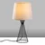 Opviq Stona lampa Telis-5374, 28x28x55 cm, IP20, Crno-bela