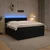 vidaXL Postelja boxspring z vzmetnico Črna 180 x 200 cm Žamet