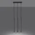 Sollux SL.1272 - Luster na sajli PASTELO 3xG9/8W/230V beton