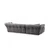 Atelier del Sofa Ugaona garnitura Boxer, 290x165 cm, Svetlo siva