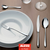 Set jedilnega pribora CACCIA, 24 kosov, Alessi