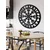 WallXpert metalni zidni ukras 5169, nordijski simbol sa runama u krugu, 72 x 72 cm, crni