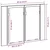 Kupaonski ormar s ogledalom Zidne Crni hrast 60 x 12 x 45 cm