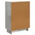 Kreveta Betonska siva 66 x 34,5 x 90 cm Konstruirano drvo