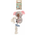 Flamingo Didi Panda igrača za kužke z vrvjo 23cm