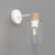 Zidna lampa MADERA 1xE27/60W/230V bela/drvo