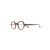 Epos-round frame glasses-unisex-Brown