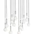 Open Design OR85440 - Luster na sajli ERO 12xG9/8W/230V sjajni hrom