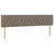 Vidaxl LED posteljno vzglavje taupe 180x7x78/88 cm blago