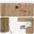 TV ormar za zid 78,5 x 41 x 30 cm Hrast artisan