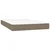 Vidaxl Box spring postelja z vzmetnico taupe 120x200 cm blago