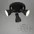 Briloner 2860-035 - Spot lampa CUP 3xE14/25W/230V crna
