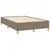 Vidaxl Box spring postelja z vzmetnico taupe 120x190 cm blago