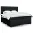 Vidaxl Box spring postelja z vzmetnico črna 180x200 cm blago