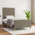 Vidaxl Posteljni okvir brez vzmetnice taupe 100x200 cm blago