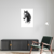 Canvas Slika na platnu Crni konj, 80x120cm, Sa ramom, Beli