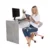eoshop Ergonomsko klečalo, sivo-rjava Taupe/bukev, FLONET