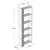 Hanah Home Polica 64,6x170x24,2cm Orah