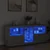 Komoda s LED svjetlima siva boja betona 162 x 37 x 67 cm