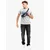 LONSDALE Majica Colsbrooke marine/siva