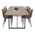 jedilnica set Dallas 4080 76x100x250cm