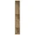Regal za knjige s 5 razina boja hrasta 45x23,5x162,5 cm drveni