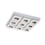 Eglo 95658 - Kristalni plafonski luster FRADELO 9xLED/4W/230V