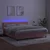 Vidaxl Box spring postelja z vzmetnico LED roza 180x200 cm žamet
