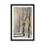 Plakat s paspartujem zimski drevored - 30x45 black