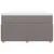 Vidaxl Box spring postelja z vzmetnico taupe 120x200 cm blago