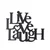 Wallity Zidna dekoracija Live Love Laugh, 40x49 cm 2 mm, Crna