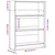 Regal za knjige boja betona 80x24x109 cm konstruirano drvo