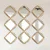 Wallity Set ogledala SETAYNA_032, 24x24cm