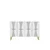 Hanah Home komoda Slim 120, 120 cm, hrast Sapphire / bela