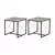 Hanah Home Set klub stolova Defne, Krem-crni