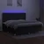 Vidaxl Box spring postelja z vzmetnico LED črna 200x200 cm blago