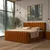 Premium Living Postelja Boxspring Lina, Opečnato Rjava, 180x200