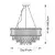 Endon 104530 - Luster na lancu 9xE14/6W/230V sjajni hrom