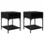 Noćni ormarić 2 pcs Crni hrast 40 x 40 x 50 cm