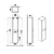 ROOTCV40BI VitrA Root Classic 180 x 42 x 36 cm visoka stranska omarica