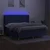 Vidaxl Box spring postelja z vzmetnico LED modra 180x200 cm blago