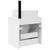 Umivaonik s policom za zid Bijela visokog sjaja 49 x 41 x 63 cm