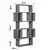 Hanah Home Polica za knjige Box, 84x160x30 cm, Orah