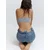 Pull&Bear Kavbojke moder denim