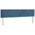 Vidaxl Box spring postelja z vzmetnico temno modra 180x200 cm žamet
