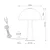 Globo 50670108 - Stona lampa JULIA 1xE14/25W/230V crna