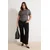 Trendyol Curve Ženska bluza Tbbss26Af00060, Antracit