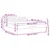 Otomanski krevet s madracem i LED crni 180x200cm od tkanine