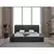 Livetastic OBLAZINJENA POSTELJA 180 cm x 200 cm , kovina, tekstil siva