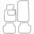 Textile car mats BMW 3 2002-2006 (E46)